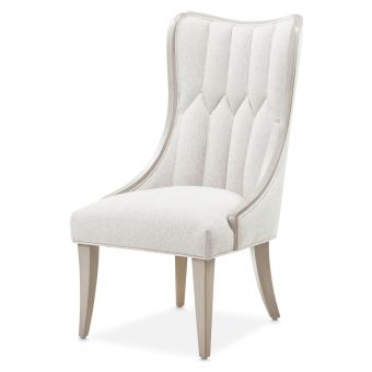 AICO Michael Amini St. Charles Dining Side Chair in Dove Gray