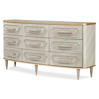 AICO Michael Amini St. Charles Dresser in Dove Gray