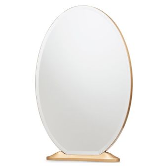 AICO Michael Amini St. Charles Vanity Mirror in Dove Gray