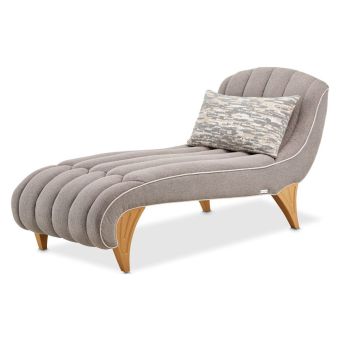 AICO Michael Amini St. Charles Chaise in Dove Gray