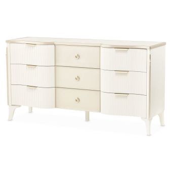 AICO Michael Amini La Marisia Dresser in Creamy Pearl