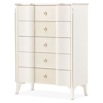 AICO Michael Amini La Marisia Chest in Creamy Pearl