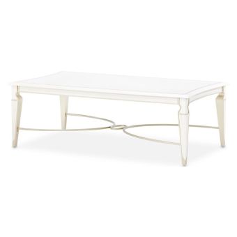 AICO Michael Amini La Marisia Cocktail Table in Creamy Pearl