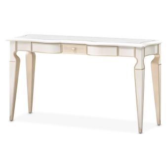 AICO Michael Amini La Marisia Console Table in Creamy Pearl