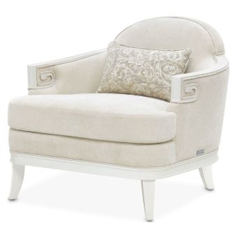 AICO Michael Amini La Marisia Matching Accent Chair in Light Champagne