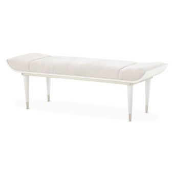 AICO Michael Amini La Marisia Bench in Creamy Pearl