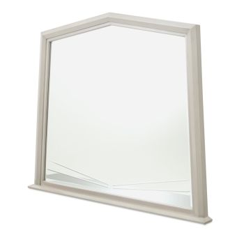 AICO Michael Amini Fantosini Pentagon Dresser Mirror in Silver Mist