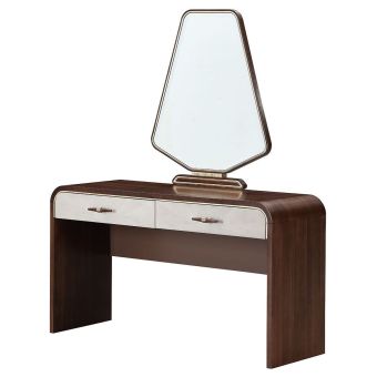 AICO Michael Amini Houston Vanity with Mirror in Walnut