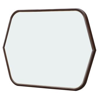 AICO Michael Amini Houston Wall Mirror in Walnut