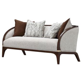 AICO Michael Amini Houston Loveseat in Walnut