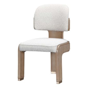 AICO Michael Amini West Kensington Dining Side Chair, Sea Salt Caramel