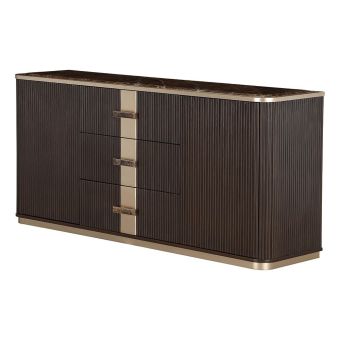 AICO Michael Amini West Kensington Sideboard in Medium Espresso
