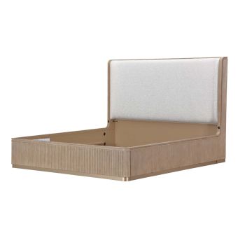 AICO Michael Amini West Kensington Queen Bed, Sea Salt Caramel