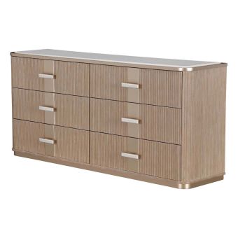 AICO Michael Amini West Kensington Dresser, Sea Salt Caramel