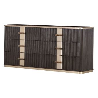 AICO Michael Amini West Kensington Dresser in Medium Espresso