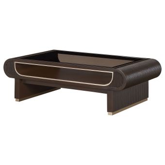 AICO Michael Amini West Kensington Cocktail Table in Medium Espresso