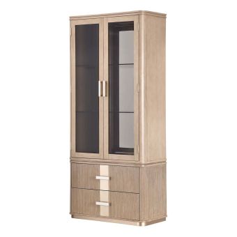 AICO Michael Amini West Kensington Display Cabinet, Sea Salt Caramel