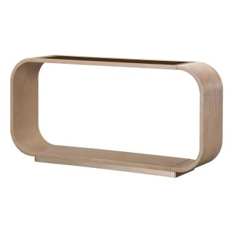 AICO Michael Amini West Kensington Console Table, Sea Salt Caramel