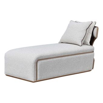 AICO Michael Amini West Kensington Chaise, Sea Salt Caramel