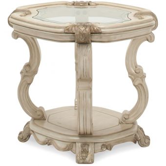 AICO Michael Amini Platine de Royale End Table
