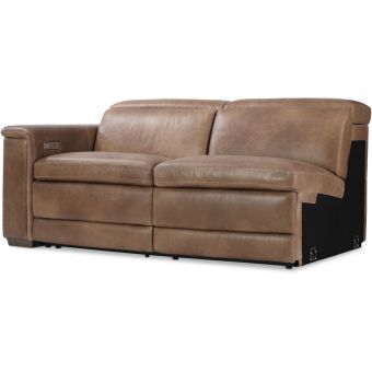 Bernhardt Living Lioni Leather Left Arm Power Motion Loveseat #341-022 Leather (Grade 3)