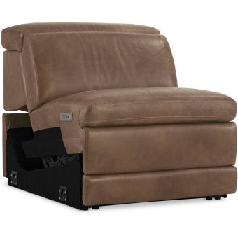 Bernhardt Living Lioni Leather Armless Power Motion Chair #341-022 Leather (Grade 3)