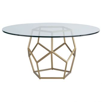 Miranda Kerr Home Love Joy Bliss Round Dining Table in Soft Gold Metal