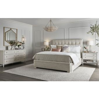 Miranda Kerr Home Love Joy Bliss Uptown Queen Bedroom Set in Alabaster