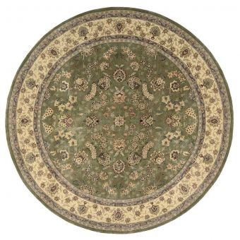 Nourison Home 2000-2003 8' x Round Olive Traditional Indoor Rug
