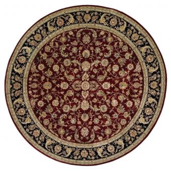 Nourison Home 2000-2002 8' x Round Burgundy Traditional Indoor Rug