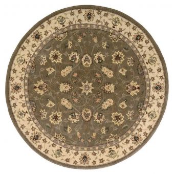 Nourison Home 2000-2003 4' x Round Olive Traditional Indoor Rug