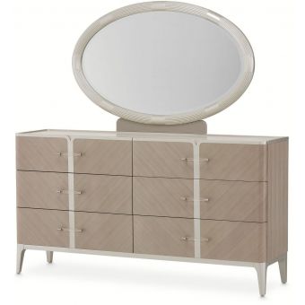 AICO Michael Amini Lanterna Dresser with Mirror
