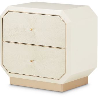 AICO Michael Amini La Rachelle 2 Drawers Nightstand