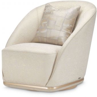 AICO Michael Amini La Rachelle Swivel Chair Gold Rush