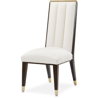 AICO Michael Amini Belmont Place Side Chair, Set of 2 - Espresso