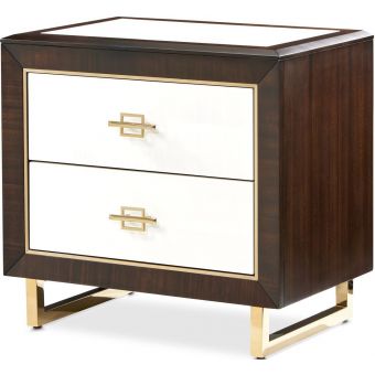 AICO Michael Amini Belmont Place Nightstand - Espresso