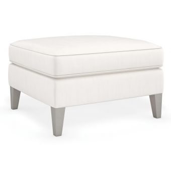 Caracole Victoria Ottoman, Sparkling Argent