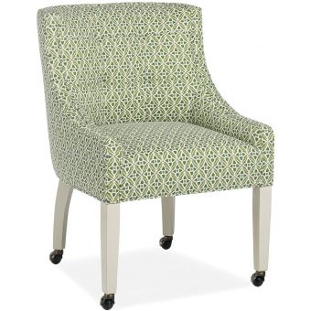 Jessica Charles Mac Game Chair With Casters #Fez Spruce (Grade 70)