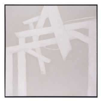 Sunpan Breaking Barriers in Black Floater Frame - 60" X 60"