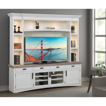 Parker Living Americana Modern 92 in. Entertainment Center in Cotton