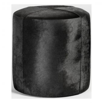 Alder & Tweed Furniture St. Francis Small Ottoman in Ebony Hide