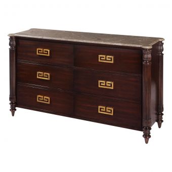 Theodore Alexander Alexa Hampton Duane Marble Commode in Cambridge (CL1A) - CLEARANCE SALE