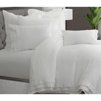 AICO Michael Amini Addison 6pc Queen Duvet Set - White