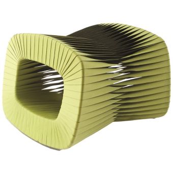 Phillips Collection Seat Belt Ottoman, Green