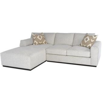 Rene Cazares Boris 2pc Chaise Sectional - Wood Base