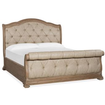 Magnussen Marisol California King Sleigh Upholstered Bed in Fawn