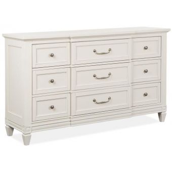 Magnussen Willowbrook Drawer Dresser in Egg Shell White