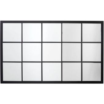 Jamie Young Co Tribecca Mirror - Matte Black Metal