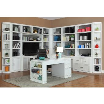 Parker House Catalina 12pc Corner Library Wall with Writing Desk
