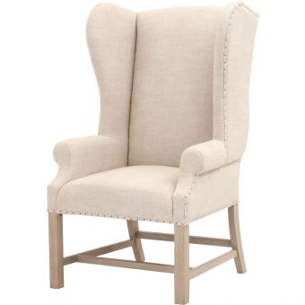 Essentials For Living Essentials Chateau Arm Chair in Bisque French Linen